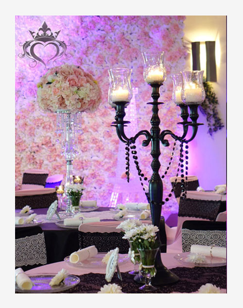 Hochzeitsdeko---rosa-schwarz