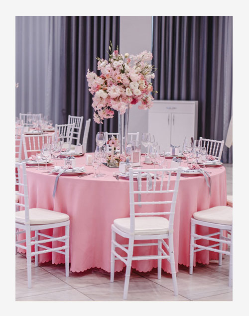 Hochzeitsdeko---rosa