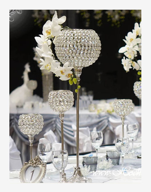 Hochzeitsdeko---silber