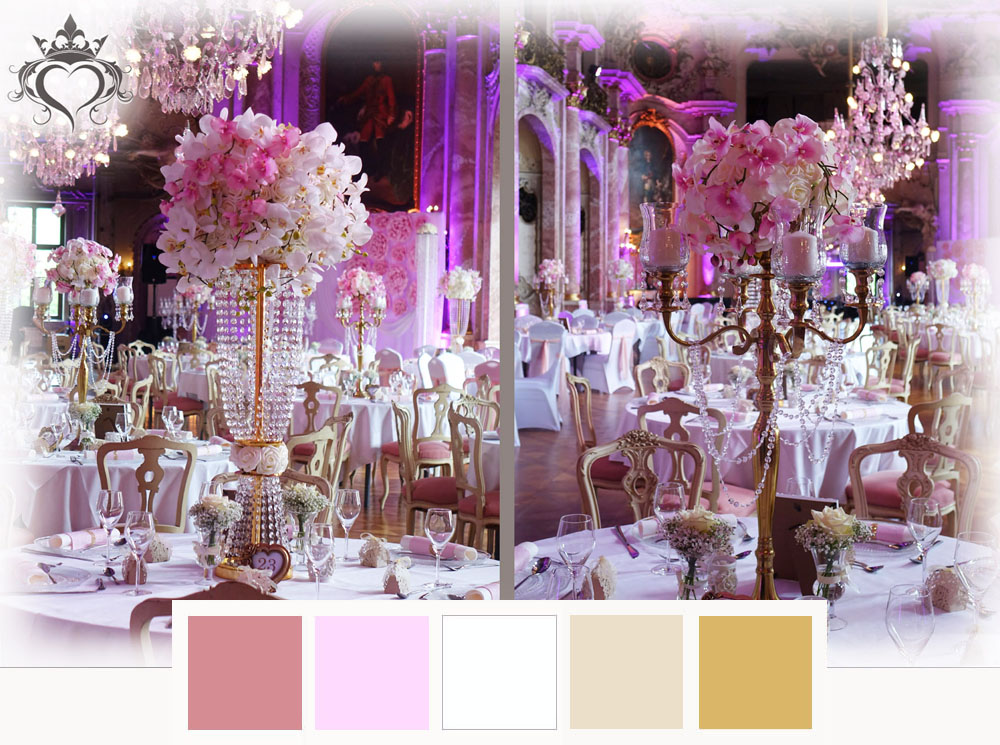 Hochzeitsdeko-rosa-gold-farben