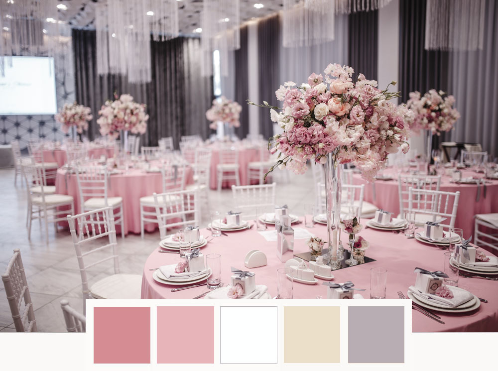 Hochzeitsdeko-rosa-gold-farben
