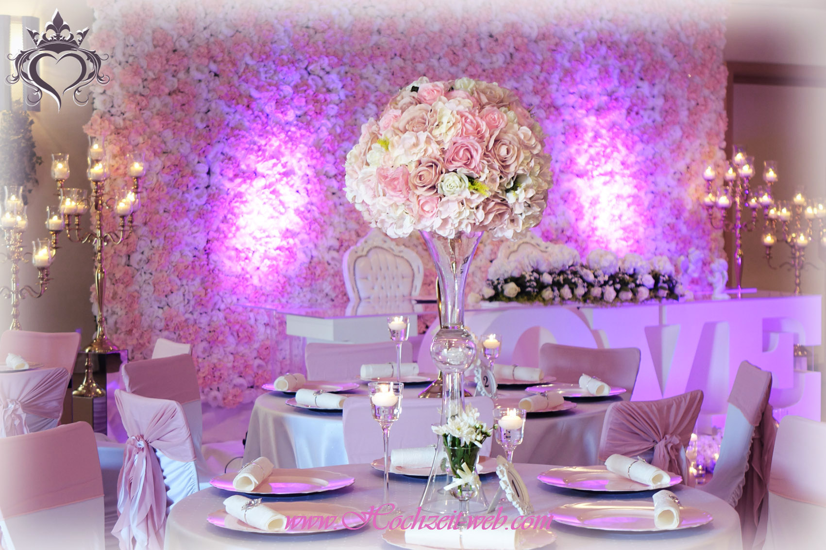 trompettenvase-hochzeitsdeko-vasen-altrosa