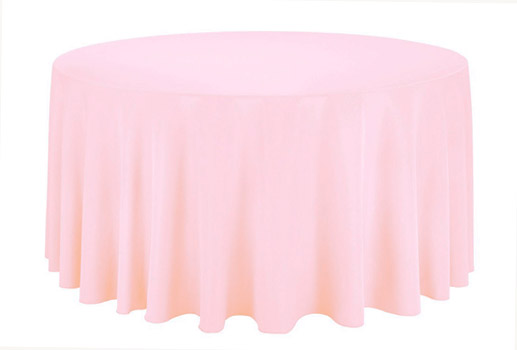 Tischdecke -rund-rosa-300cm