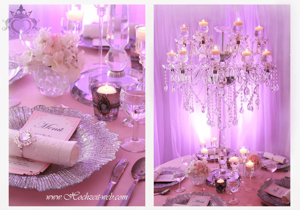 Hochzeitsdeko- Kristall-Kerzenständer-rosa3