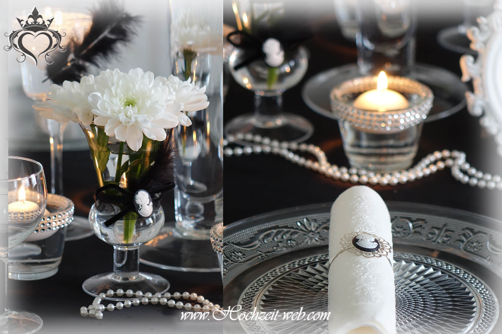 Glas luxuriöse Dinnerpartys und besondere Anlässe und jeden eleganten Anlass Klasik Platzteller Urquid Linen 4 Stück 33 cm für elegante Hochzeitsdekorationen Roségold