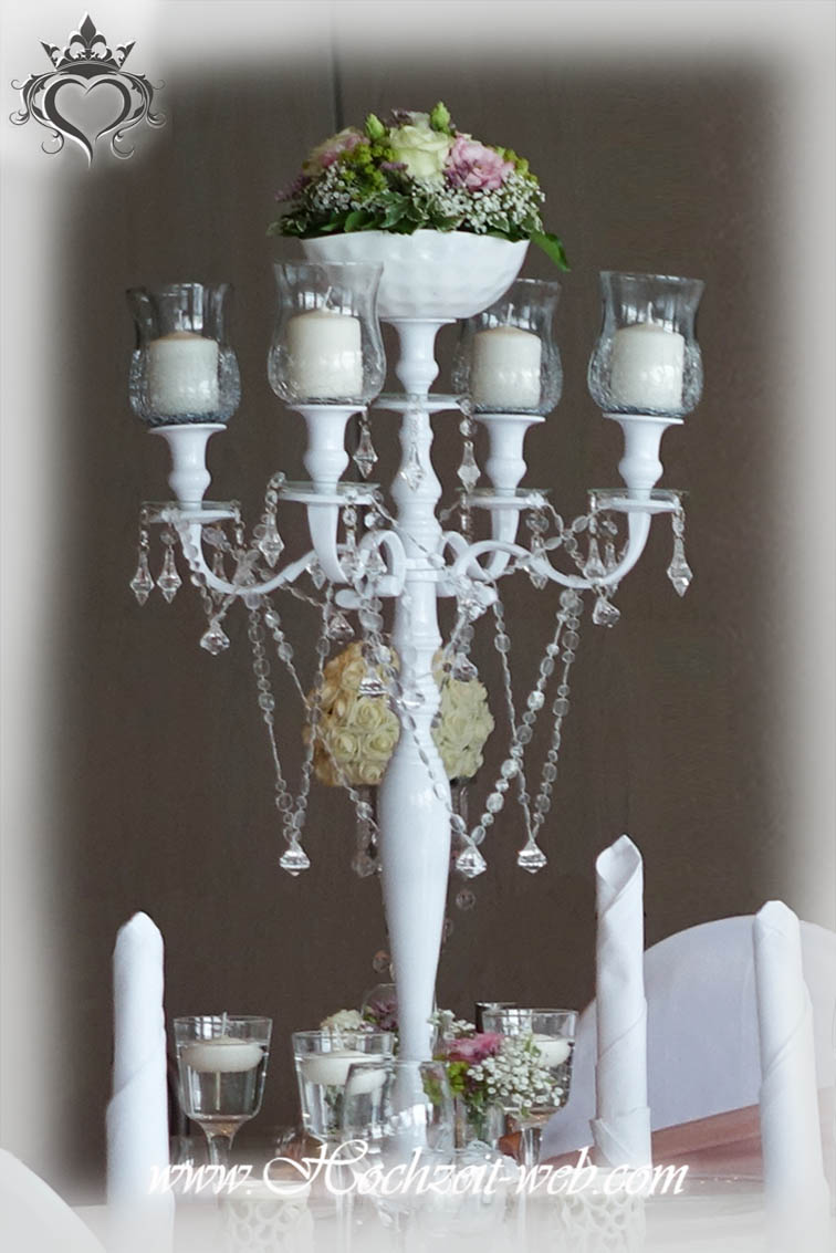 kerzenleuchter- weiss - gross-kerzenstnder